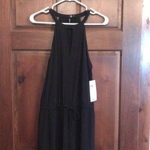 Wide leg romper